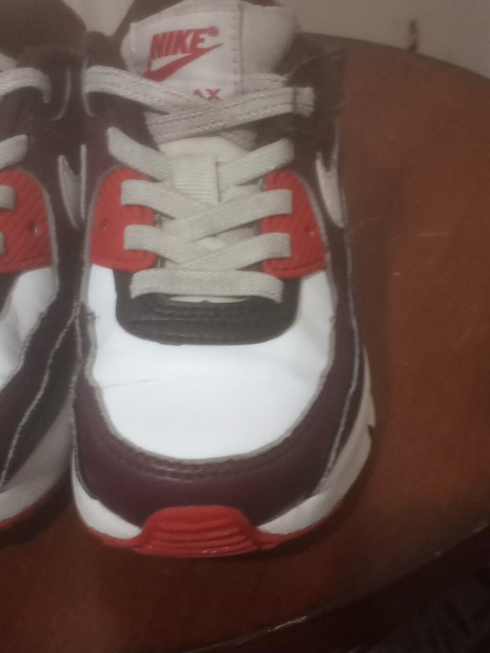 Nike Air Max 90 Easyon Burgundy Crush White Shoes Hf6357-600 Toddler Size 10C - Picture 8 of 12